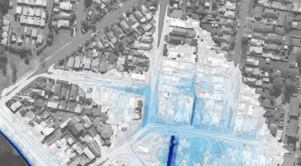 Inundation mapping for an urban area